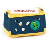 Toy Box Chest with Lid, Dinosaur Collapsible Stora