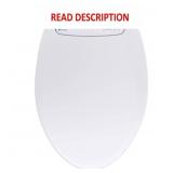 Brondell LumaWarm Slow Close Elongated White Plast