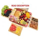 Charcuterie Boards Set Bamboo Cheese Board Unique