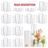 Glass Vase 60pcs Glass Vase Cylinder Vases for Cen