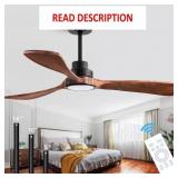 52 Ceiling Fans with Remote Control/Dimmer and Col