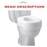 Carex Raised Toilet Seat - White