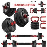 Adjustable Dumbbell Set, 22LB/44LB/66/88LB Weights