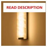 14.2in Alabaster Wall Sconce, Large Natural Marble