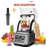 Commercial Blender with Soundproof Shield, 70 Oz Q