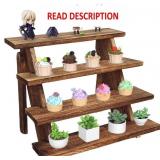 Wooden Cupcake Stand - 4 Tier Cupcake Display Stan