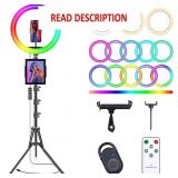 10' Selfie Ring Light with 73' Tripod Stand & 1 Ph