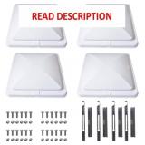 Rv Roof Vent Cover Replacement 14 x 14 White For T