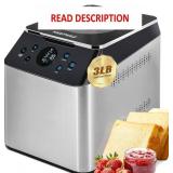 3LB Larger & 20-in-1 Ultra Quiet Bread Maker Machi