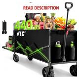 VIC Collapsible Folding Wagon, Extra Long Extender