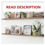 Picture Ledge Shelf, Floating Shelves Set of 2, 56