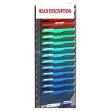 16 Tier Wall File Organizer, Black Mesh