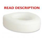 AquaSense Portable Raised Toilet Seat, White, 4'