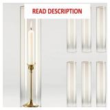 6 Pcs 2.5' W x 14' H Hurricane Candle Holders