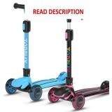 TONBUX Kids Scooter, Light Up 3 Wheel Kick Scooter