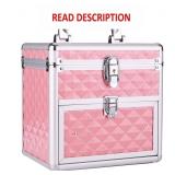Frenessa Makeup Box Makeup Train Case Cosmetic Sto