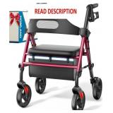 Foldable Rollator Walkers with Seat for Seniors, 8