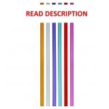 Southern Homewares Acrylic Colored Straws Set of 6