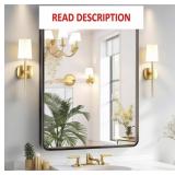 Black Rectangle Mirror 24'x30', Wall Mirror