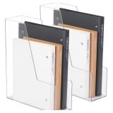Vertical File Holder, PET Desk Organizer, 2 Pack