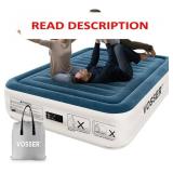 Queen Air Mattress with Built-in Pump,18'Fast & Ea