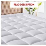 MATBEBY Queen Size Mattress Pad - Cooling Breathab