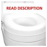 HealthSmart Raised Toilet Seat Riser, 15x15x5