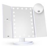 Vanity Mirror w/ Lights, 9.4'L x 13.4'W, White