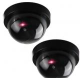 Set of 2 Fake Security Cameras Realistic Dummy