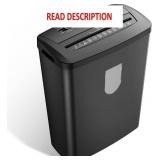 Paper Shredder for Home & Office Use, 8-Sheet Cros
