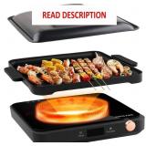 1200W Induction Cooktop, Indoor Grill, Black