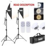 Torjim Softbox Photography Lighting Kit, 2Pcs 27'