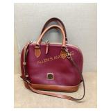 Red Leather Satchel Bag