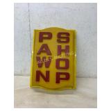 Vintage-Style Yellow Pawn Shop Sign