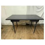 Rectangular Wood Table with Turned Legs