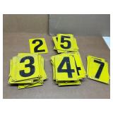60 Yellow Metal Number Plates