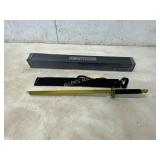 WarTech Gold-Tone Sword with Sheath