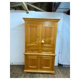 2 Piece Wooden Storage Cabinet With Drawers