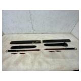 Red-Black Swords and Throwing Knives