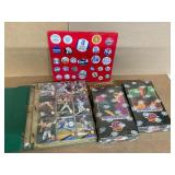 Baseball Cards, Cards, and Political Pins