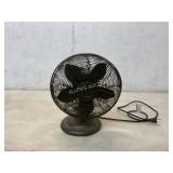 Vintage Electric Table Fan with Metal Blades