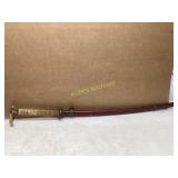 Japanese-Style Sword with Red Scabbard