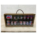 Pepsi-Cola Bottle Set in Wooden Case