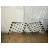 Pair of Vintage Metal Fence Panels