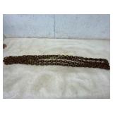 20-Foot Steel Chain with Rusted Finish