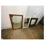 Three Rectangular Wall Mirrors