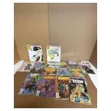 Comic Books Featuring Variety of Titles