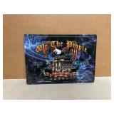 Metal Sign with Patriotic Design