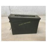 Metal Ammunition Storage Box with Handle