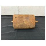 Wooden Industrial Roller with Metal Shafts